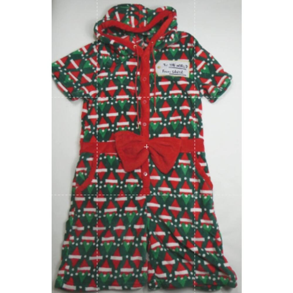 Blizzard Bay Santa Hat men's Ugly Christmas Romper, small, NEW